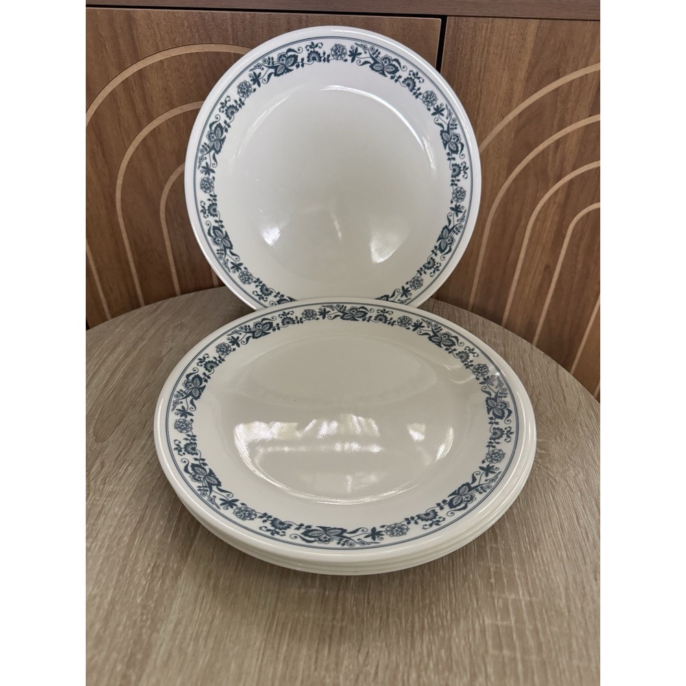 Corelle by Corning Ware Old Town Blue 10 1/4" Dinner Plates - Set of 5